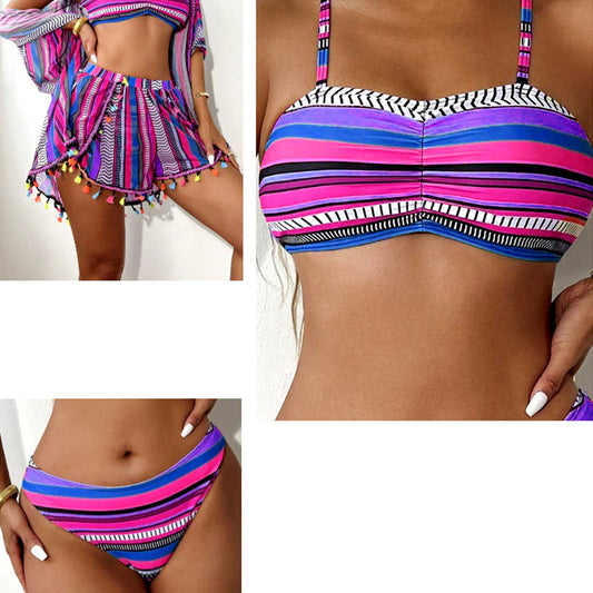 Bikini set od 4 dijela s naramenicama