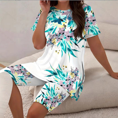 👚 Set tunika-tajica s više uzorka i razdjeljkom
