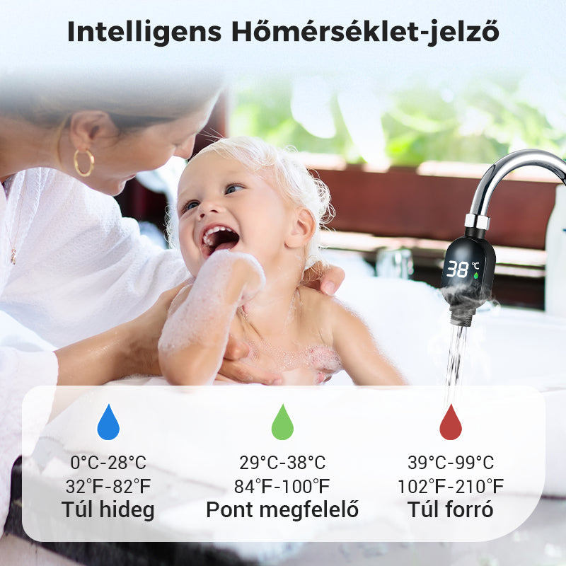 🌈2+2 GRATIS🚿 Prikaz temperature tuša - sigurno kupanje za djecu i starije osobe!
