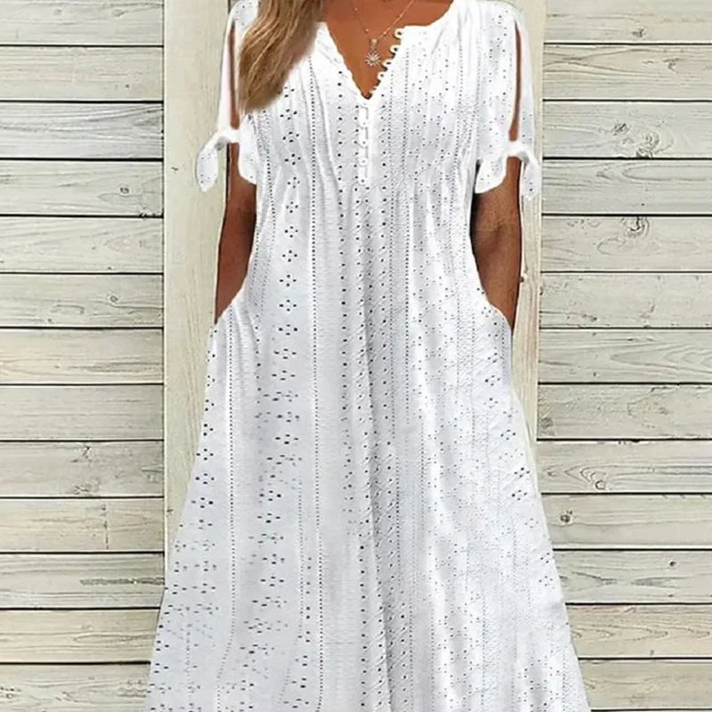 🥰Elegantna ženska haljina s V-izrezom