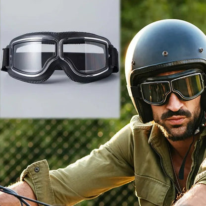 🥽 SADA 50% POPUSTA! 🏍️ Zaštitne naočale za motocikle za vintage kacigu – UV zaštita, zaštita od zamagljivanja i podesivi remen 🛡️