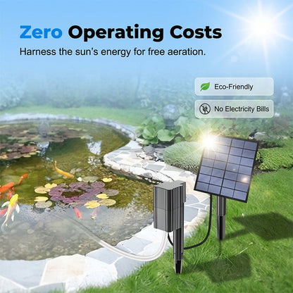 Solarni aerator za ribnjake s zračnom pumpom