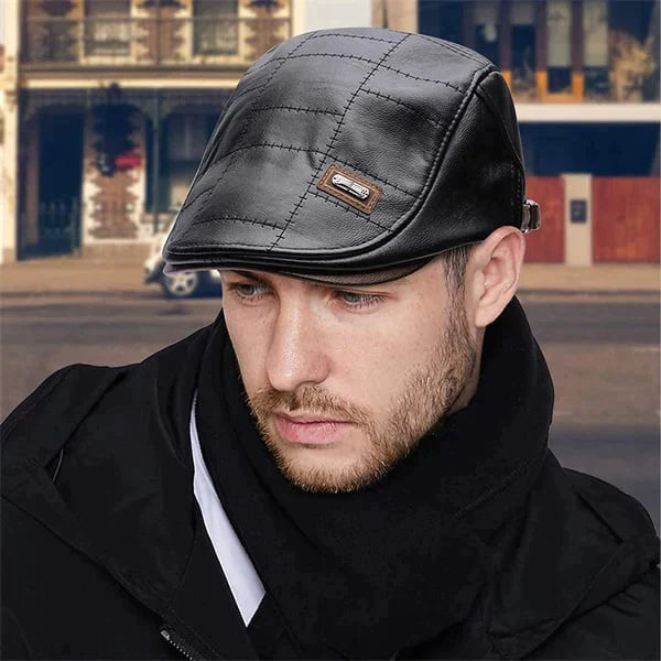 🎩Nova modna kožna beretka