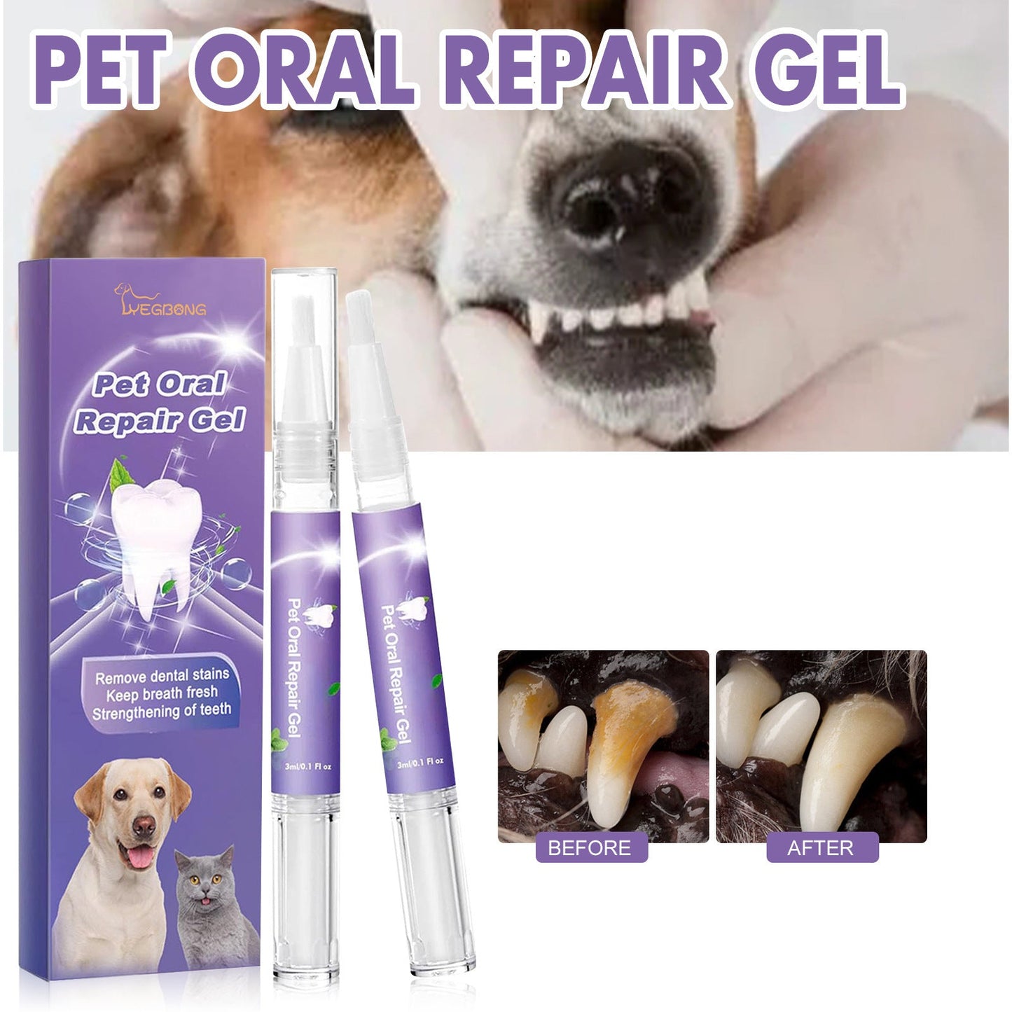 🐕Kupite 1, dobijte 1 gratis🐱 Gel za oralnu higijenu kućnih ljubimaca🌈