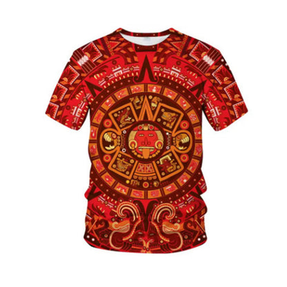 Muška majica kratkih rukava, vintage plemenski stil