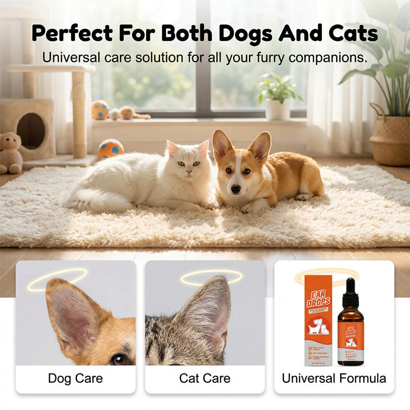 🐶🐱Prirodne kapi za pse i mačke za ublažavanje svrbeža i nakupljanja ušnog voska🌿