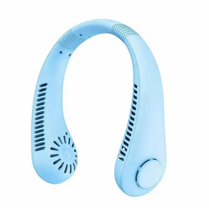 Prijenosni mini ventilator za vrat, punjiv USB, hands-free, bez lopatica, 3 brzine, snažan protok zraka