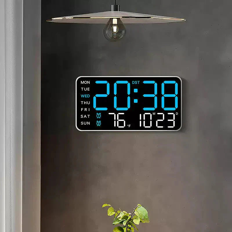 🔥🕘 Veliki LED digitalni zidni sat 🏡