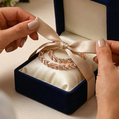 🍃 Set nakita s uzorkom lišća - ogrlica + narukvica | Prirodna elegancija za svakodnevno nošenje ✨