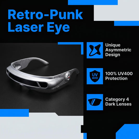 Retro-punk asimetrične sunčane naočale