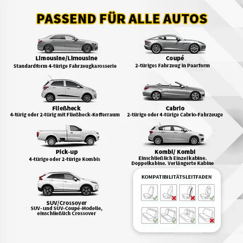 🚗 Prozračne i neklizajuće pamučne navlake za autosjedalice | Udobnost tijekom cijele godine, univerzalna veličina