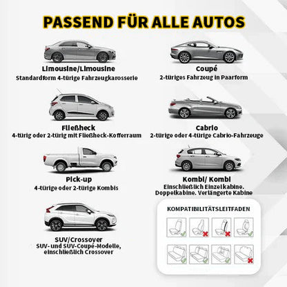 🚗 Prozračne i neklizajuće pamučne navlake za autosjedalice | Udobnost tijekom cijele godine, univerzalna veličina