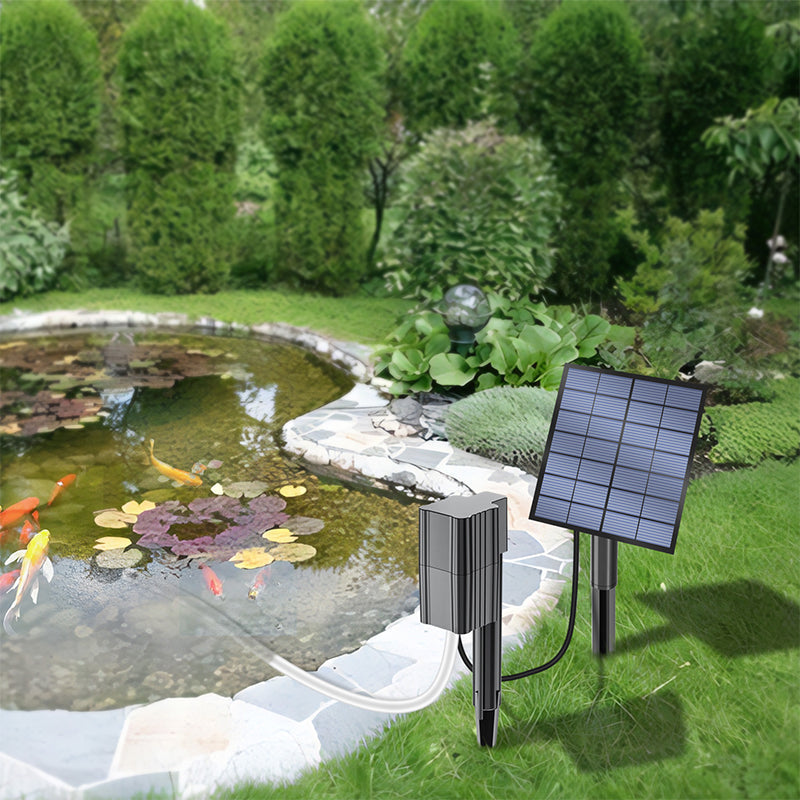Solarni aerator za ribnjake s zračnom pumpom