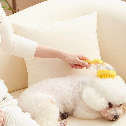 🛁🐾 Četka za kupanje kućnih ljubimaca s dozatorom sapuna – Duga ručka, ne morate se saginjati, nježna i učinkovita, jednostavno kupanje kod kuće 🧼✨