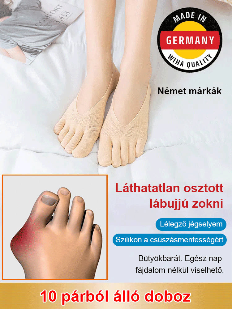 Unisex nevidljive korektivne čarape s pet prstiju