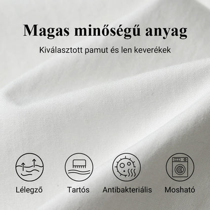 🌼Ženska haljina s okruglim izrezom od pamuka i lana s printom