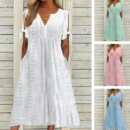 🥰Elegantna ženska haljina s V-izrezom
