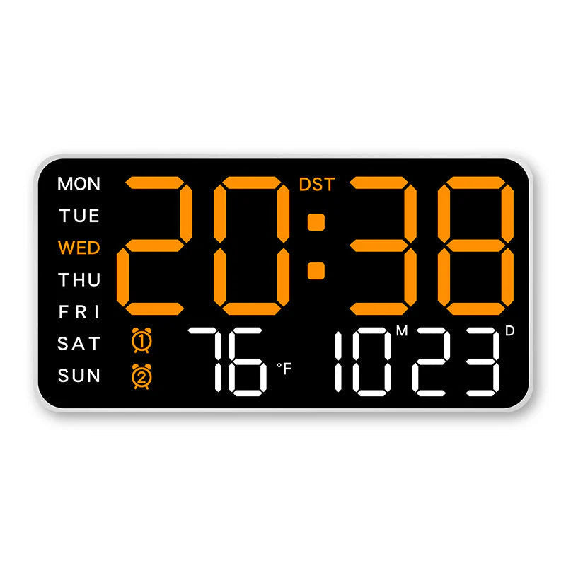 🔥🕘 Veliki LED digitalni zidni sat 🏡