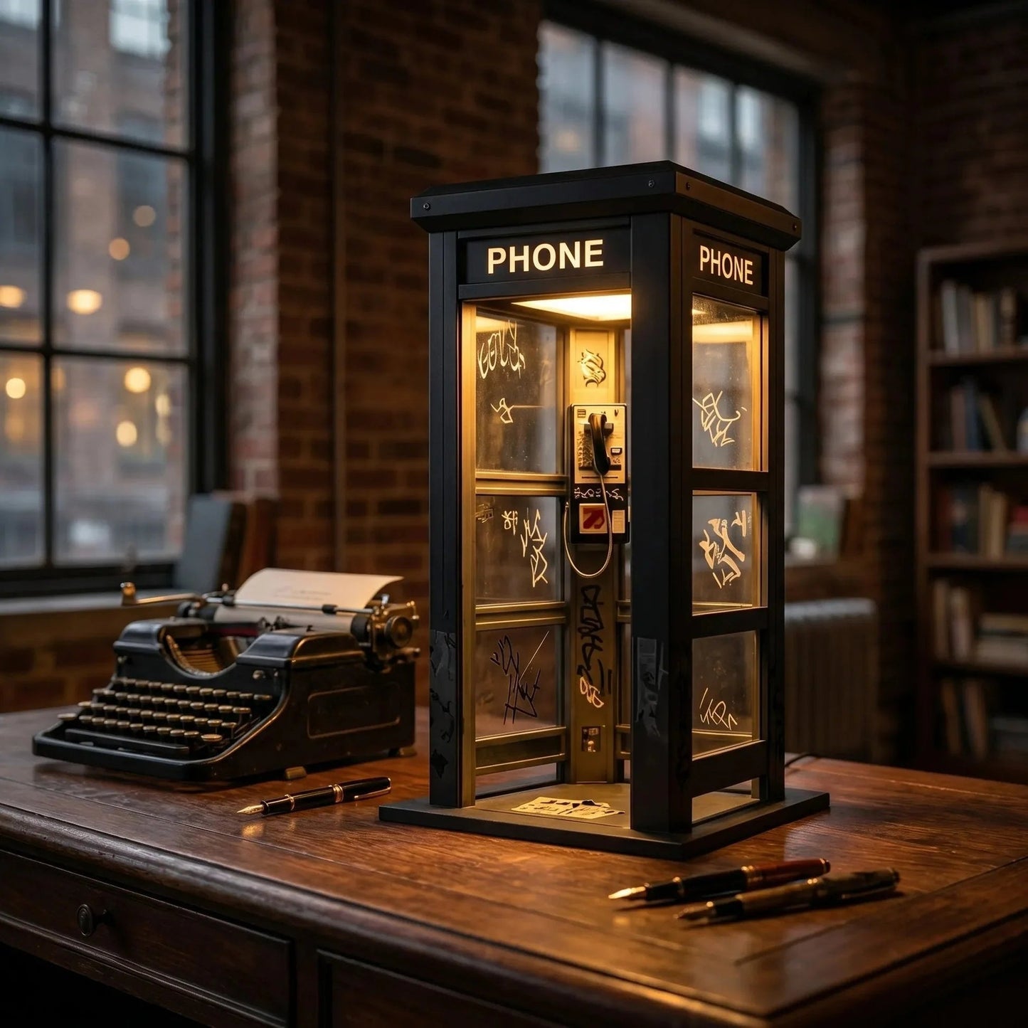 ✨Vintage atmosferska lampa, u stilu telefonske govornice