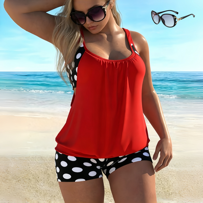 🏖️[S–3XL]👙 Ženski dvodijelni kupaći kostim s točkicama