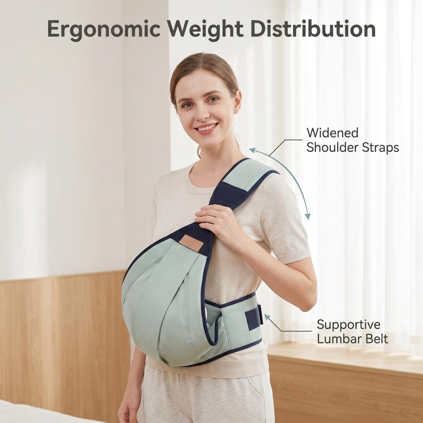 🤱Ergonomska nosiljka za bebe s lumbalnom potporom