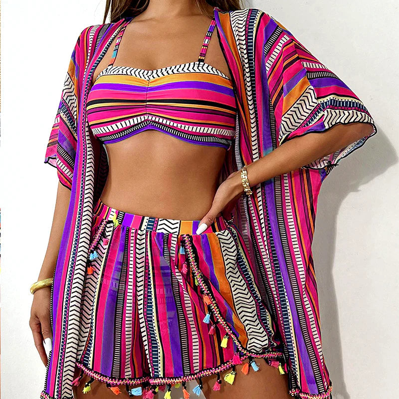 Bikini set od 4 dijela s naramenicama