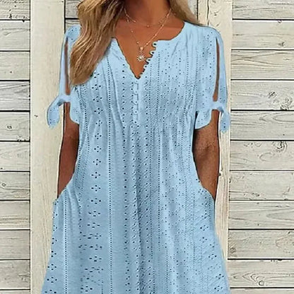 🥰Elegantna ženska haljina s V-izrezom