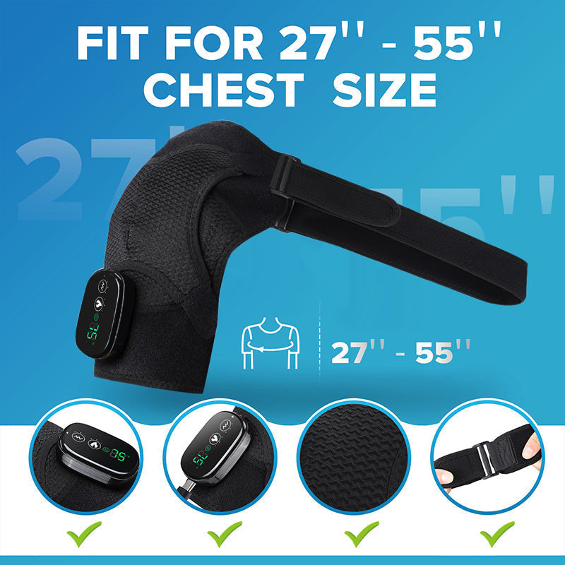 Grijani, vibrirajući remen za rame za muškarce i žene