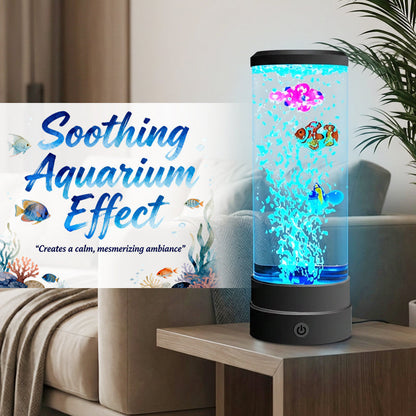 LED akvarijsko svjetlo s motivom ribica u mjehurićima