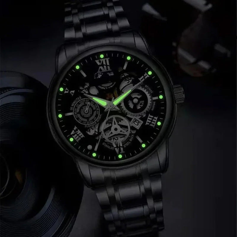 🔥Muški vodootporni automatski mehanički sat s ažurnim rimskim brojčanikom⌚
