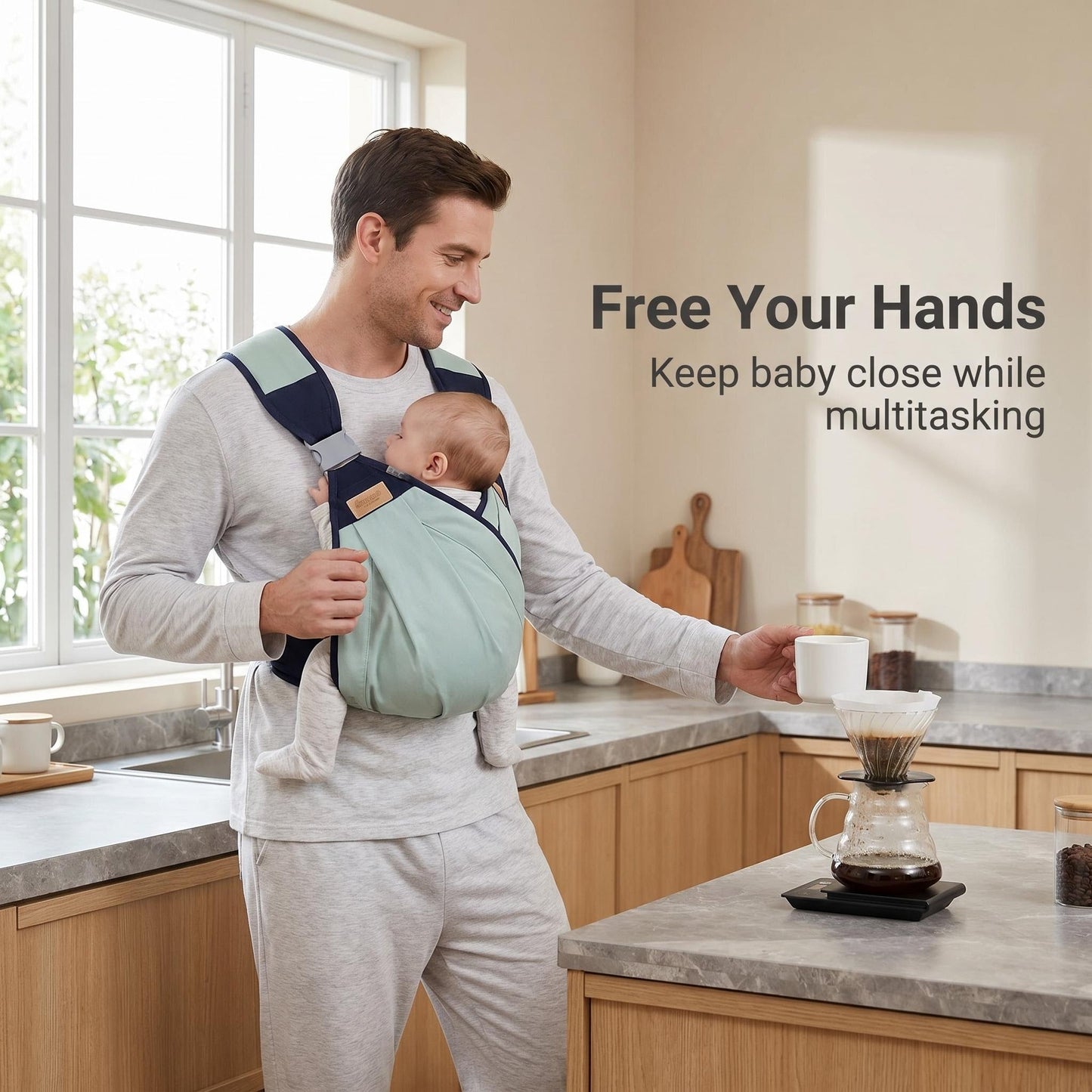 🤱Ergonomska nosiljka za bebe s lumbalnom potporom