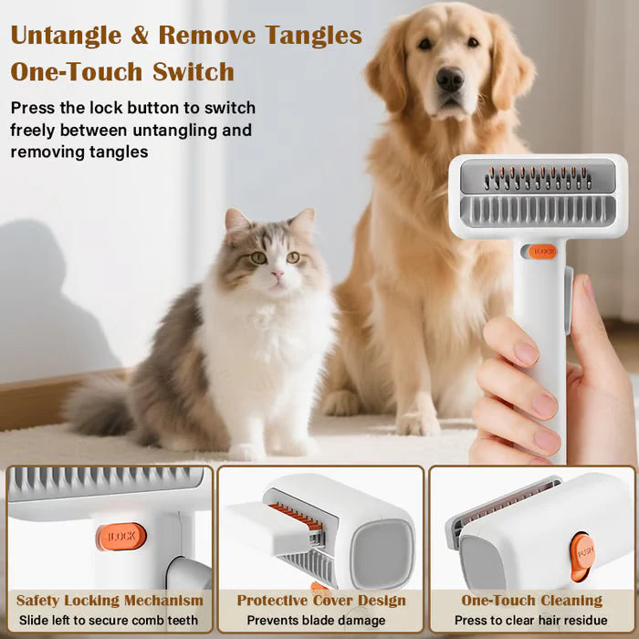 😺🐶 2-u-1 češalj za kućne ljubimce i češalj za njegu dlake🐾