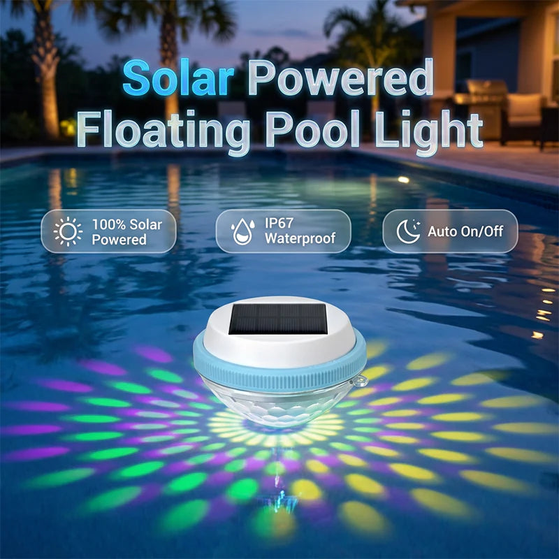 🏊‍♂️☀️ Plutajuća LED rasvjeta za bazen na solarni pogon 💡🌙✨