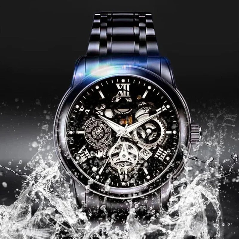 🔥Muški vodootporni automatski mehanički sat s ažurnim rimskim brojčanikom⌚