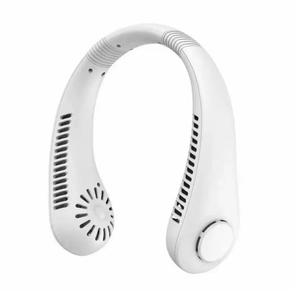 Prijenosni mini ventilator za vrat, punjiv USB, hands-free, bez lopatica, 3 brzine, snažan protok zraka