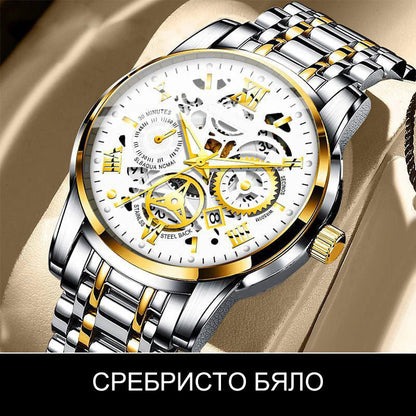 🔥Muški vodootporni automatski mehanički sat s ažurnim rimskim brojčanikom⌚
