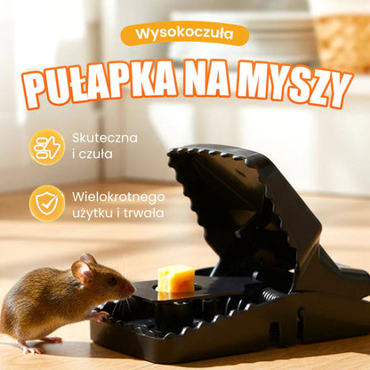 Zamka za štakore za višekratnu upotrebu s vrlo osjetljivim mehanizmom okidanja