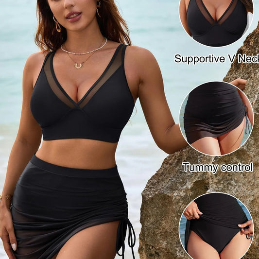 Set mrežastog bikinija visokog struka