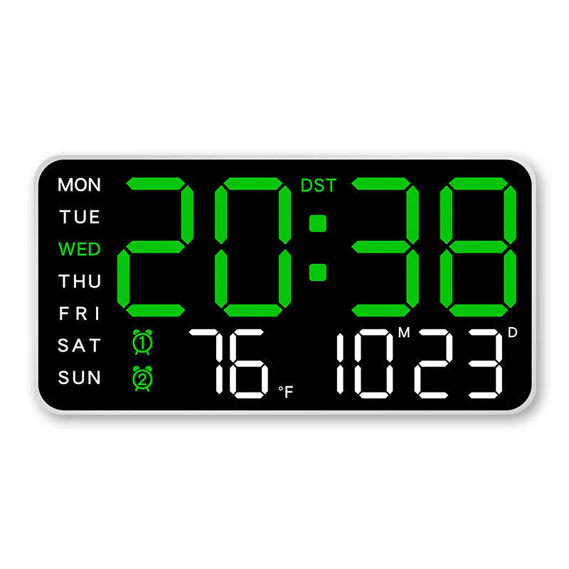 🔥🕘 Veliki LED digitalni zidni sat 🏡