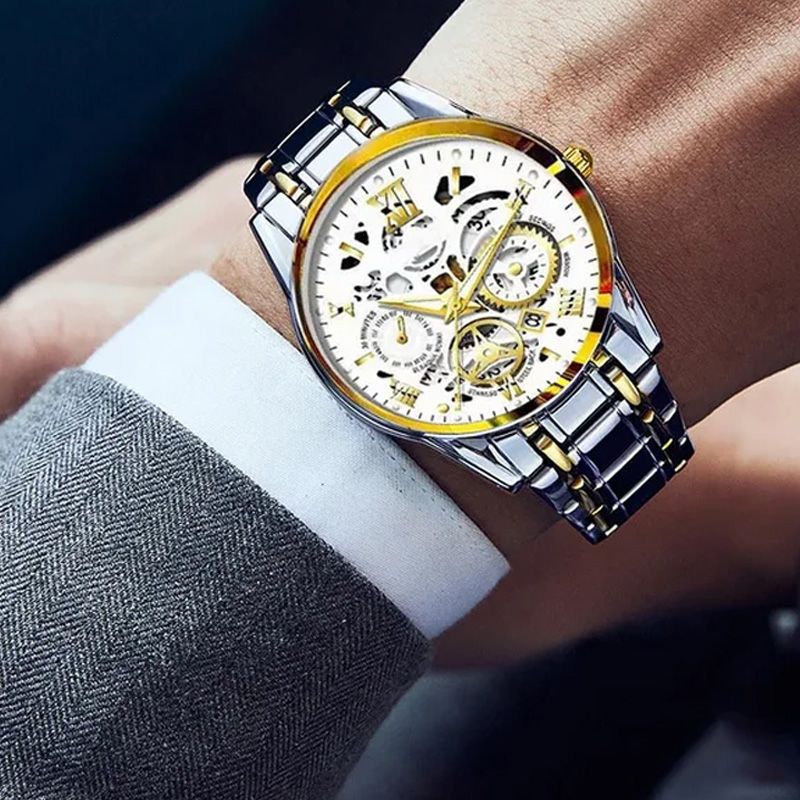 🔥Muški vodootporni automatski mehanički sat s ažurnim rimskim brojčanikom⌚