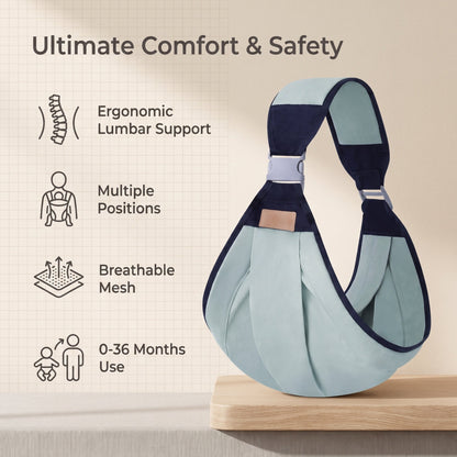 🤱Ergonomska nosiljka za bebe s lumbalnom potporom