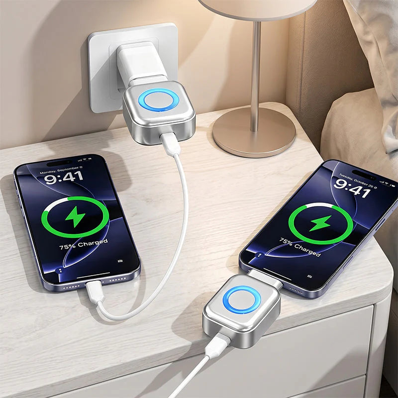 🛡️⚡Prijenosni adapter za brzo punjenje s automatskim isključivanjem