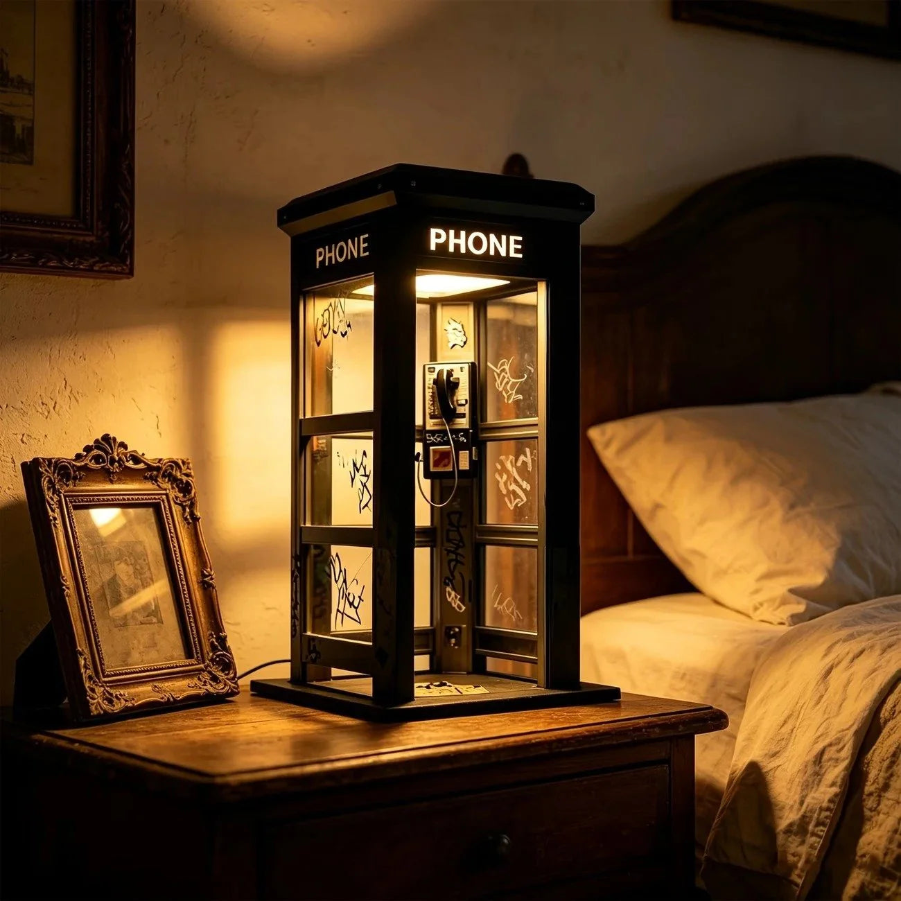 ✨Vintage atmosferska lampa, u stilu telefonske govornice
