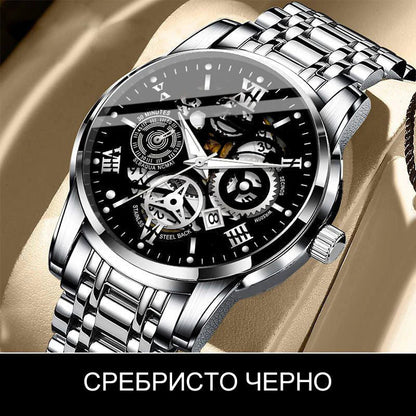 🔥Muški vodootporni automatski mehanički sat s ažurnim rimskim brojčanikom⌚
