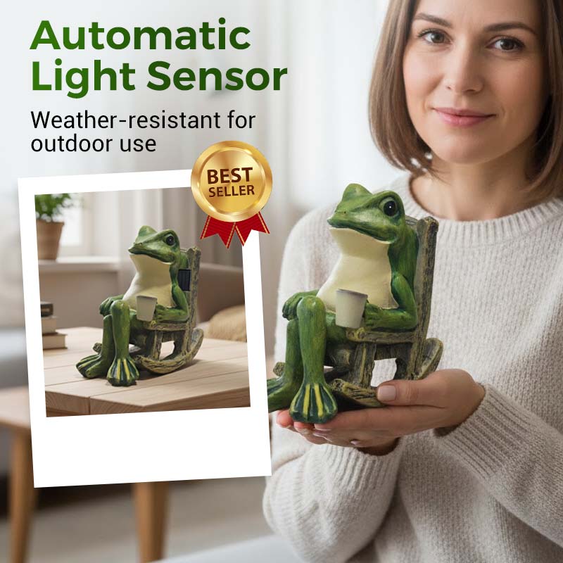 🐸Ukras za ljuljanje u obliku žabe na solarni pogon
