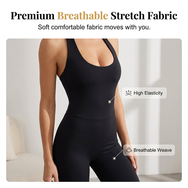 Bodycon kombinezon za fitness i jogu