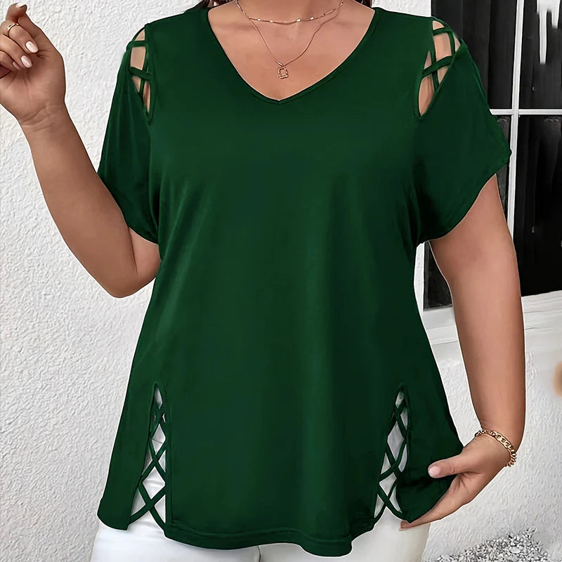 Ženska bluza s V-izrezom