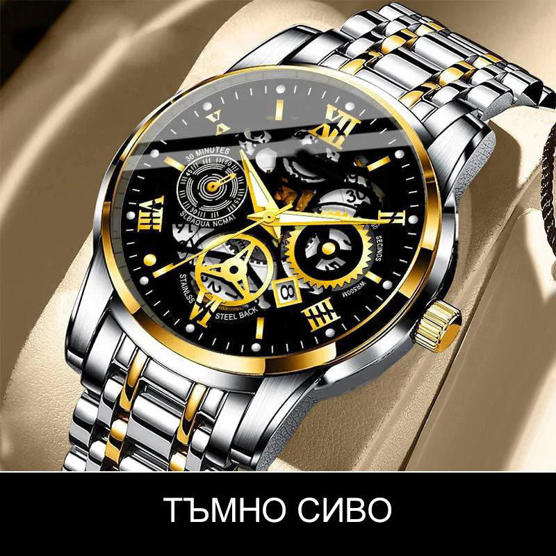 🔥Muški vodootporni automatski mehanički sat s ažurnim rimskim brojčanikom⌚