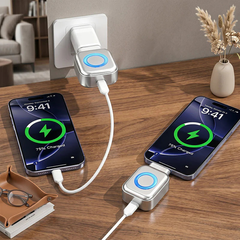 🛡️⚡Prijenosni adapter za brzo punjenje s automatskim isključivanjem
