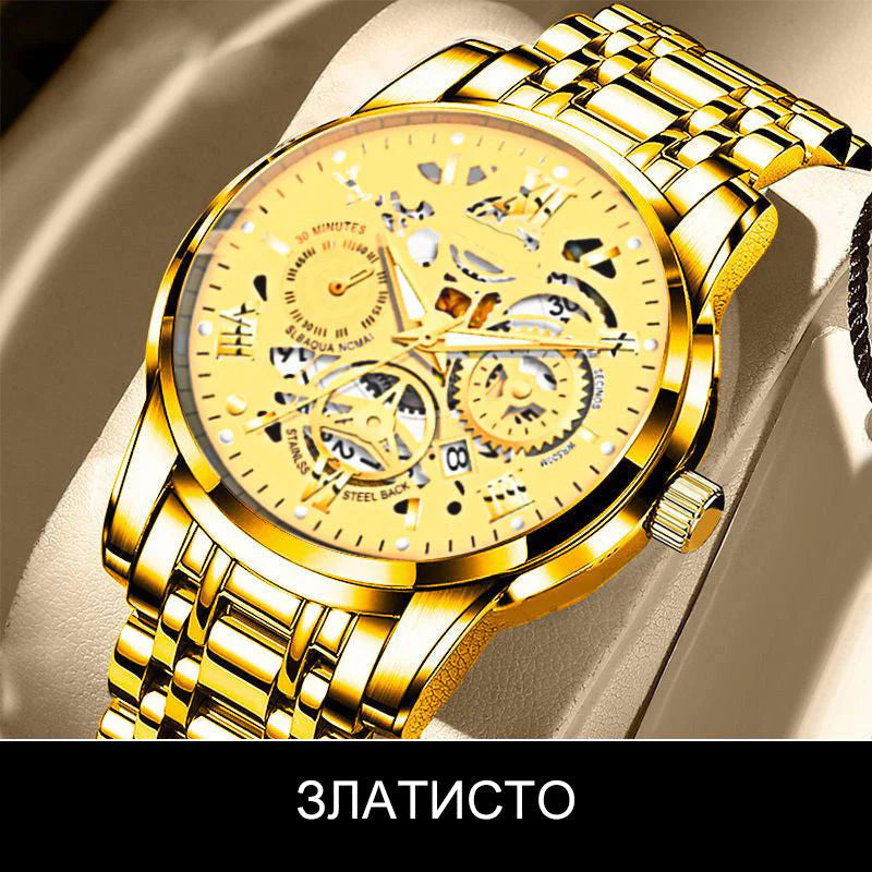 🔥Muški vodootporni automatski mehanički sat s ažurnim rimskim brojčanikom⌚